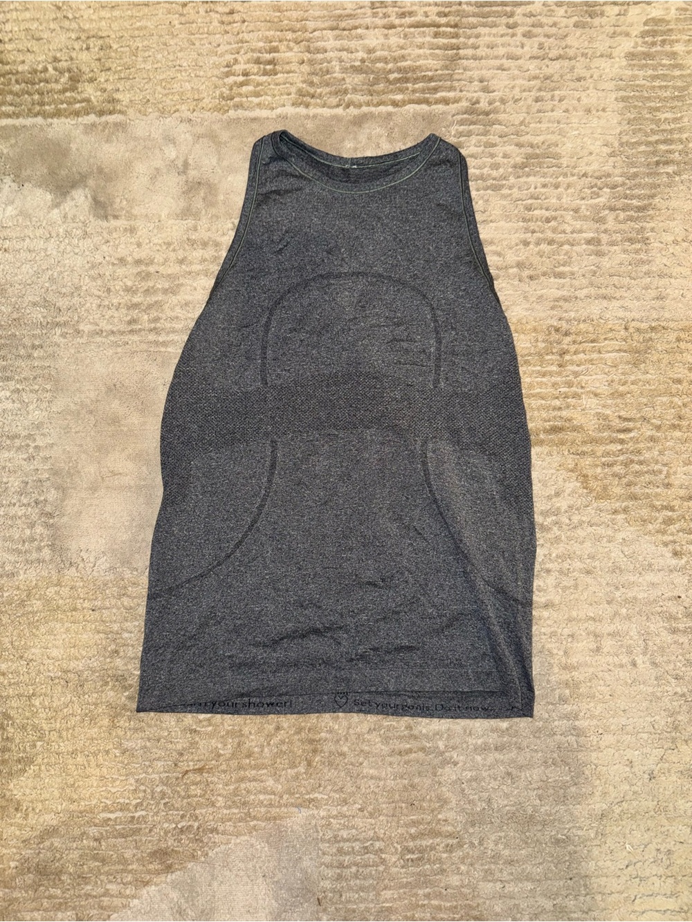 lululemon athletica Charcoal Gray Racerback Tank
